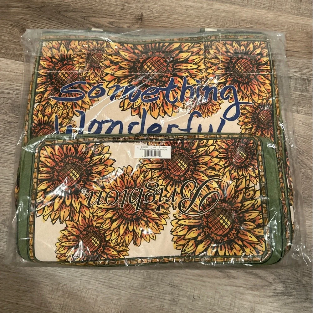 Brighton LoVe Perfect Sunflower Tote Bag “Something Wonderful is About to Happen - Picture 3 of 6
